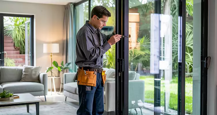Sliding Door Jamb Lock Repair in University, FL
