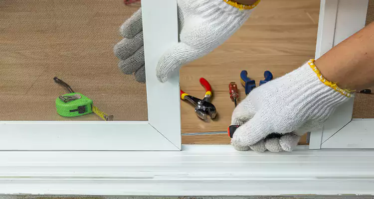 Sliding Glass Door Off Rails Repair in University, FL