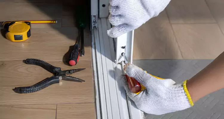 Backyard Sliding Door Track Repair in University, FL